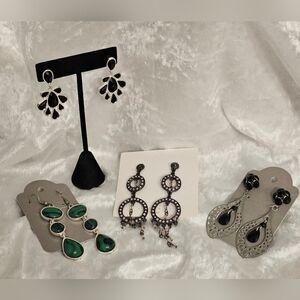 4 Pair Chandelier Earrings